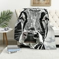 thumbnail image 1 of Shiartex  Farm Blankets and Throws Cow, Black and Brown Animal Blanket for Kids Boys, Cartoon Bed Cover, Throw  40x50in, 1 of 6