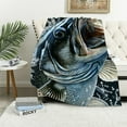 thumbnail image 1 of Shiartex  Fishing Blanket, Fisherman Gifts, Fishing Collage Throw, Soft Lightweight Plush Fish Quilt for Home Bedroom Room Sofa Decoration White, 1 of 6