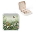 thumbnail image 1 of Shiartex Flowers Butterflies Jewelry Case Organizer for Necklace Ring Earring Storage Box White, 1 of 5