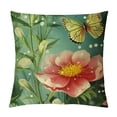 thumbnail image 1 of Shiartex  Flowers Pattern Decorative Soft Throw Pillow Case Cushion Covers 24x24in, 1 of 5