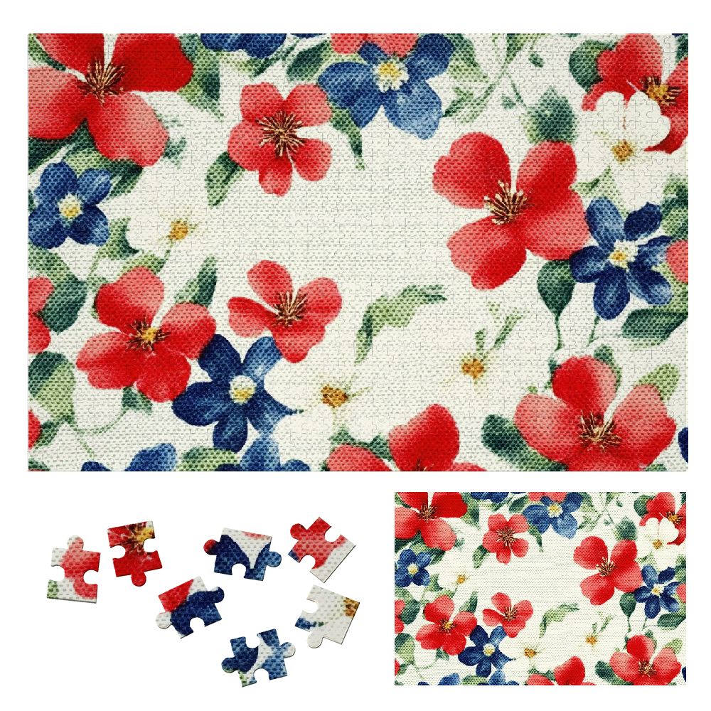 Shiartex Flowers Wooden Jigsaw Puzzle for Adults - Premium Eco-Friendly ...