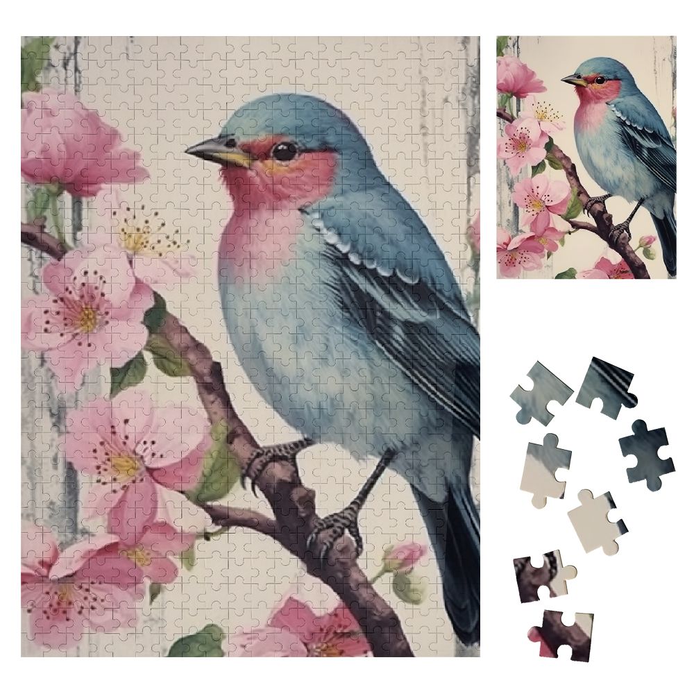 Shiartex Flowers Wooden Jigsaw Puzzle for Family and Friends, Premium ...