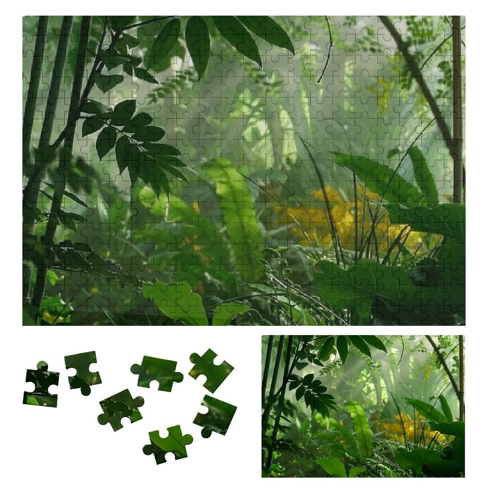 Shiartex Foliage Print Wooden Jigsaw Puzzle for Family Friends, Premium ...