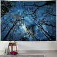 thumbnail image 1 of Shiartex  Forest Starry Tapestry Night Galaxy Blue Sky Stars Forest Milky Way Tapestries Fantasy Nature Wild Tree Art Wall Hanging for Bedroom Living Room College Dorm Decor Painting, 1 of 6
