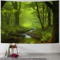 thumbnail image 1 of Shiartex  Forest Tapestry Nature Tree Cave Tapestry Wall Hanging Misty Forest Tapestry Rainforest Tapestry Landscape Wall Tapestry Jungle Creek Psychedelic Tapestry for Living Room 40x30inch, 1 of 6