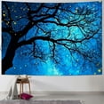 thumbnail image 1 of Shiartex  Galaxy Tapestry Wall Hanging Stars Blue Sky Wall Tapestry Tree Night Sky Wall Art for Bedroom Home Dorm Decor  40x30inch, 1 of 6