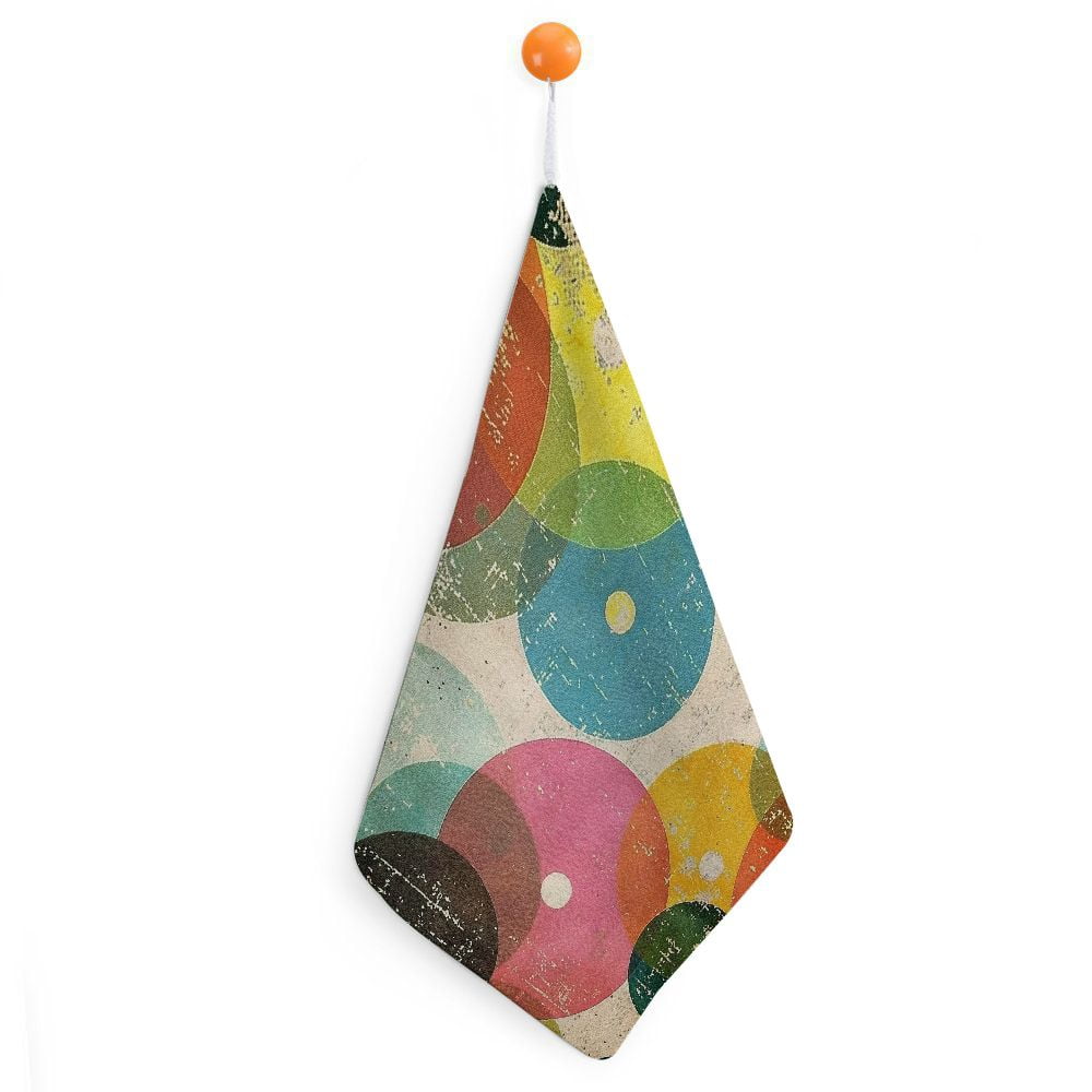 Shiartex Geometric Circles Dots Microfiber Kitchen Towel Super