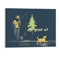 thumbnail image 1 of Shiartex Go Fishing Together Canvas Wall Art Picture 20x16in for Living Room Bedroom 20x16in, 1 of 3