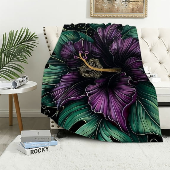 Shiartex Gothic Art Flannel Throw Blanket for All Seasons Lightweight Cozy Soft Blanket for Bed Sofa Travel - Soft Plush Blankets 40x50in