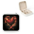thumbnail image 1 of Shiartex Heart Shape Ribbon Sparkles Jewelry Box for Christmas Gifts White, 1 of 5