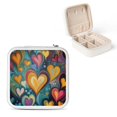 thumbnail image 1 of Shiartex Hearts Colors Bubbles Jewelry Box for Necklace Ring Earring Storage White, 1 of 5