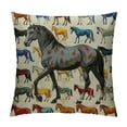 thumbnail image 1 of Shiartex  Horse Pillow,Horse Pillow Covers Horse Decor，Horse Pillow for Girls,Horse Decor Cushion Cover for Bedroom Girls Room,Horse Room Decor,Horse Decor for Girls Room White, 1 of 5