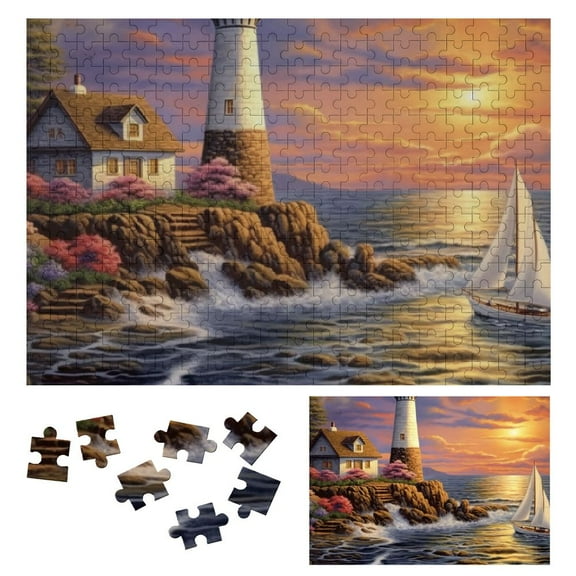 Shiartex  –Jigsaw Puzzle for Adults – Large Piece Ocean Sunrise Jigsaw 300 PCS