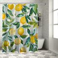 thumbnail image 1 of Shiartex Lemons Leaves Modern Waterproof Shower Curtain for Country Cottage & Farmhouse Bathroom Decor 100% Polyester Fiber Washable Home Bathtubs Bathroom Curtain Decoration with Hooks 36x72, 1 of 7