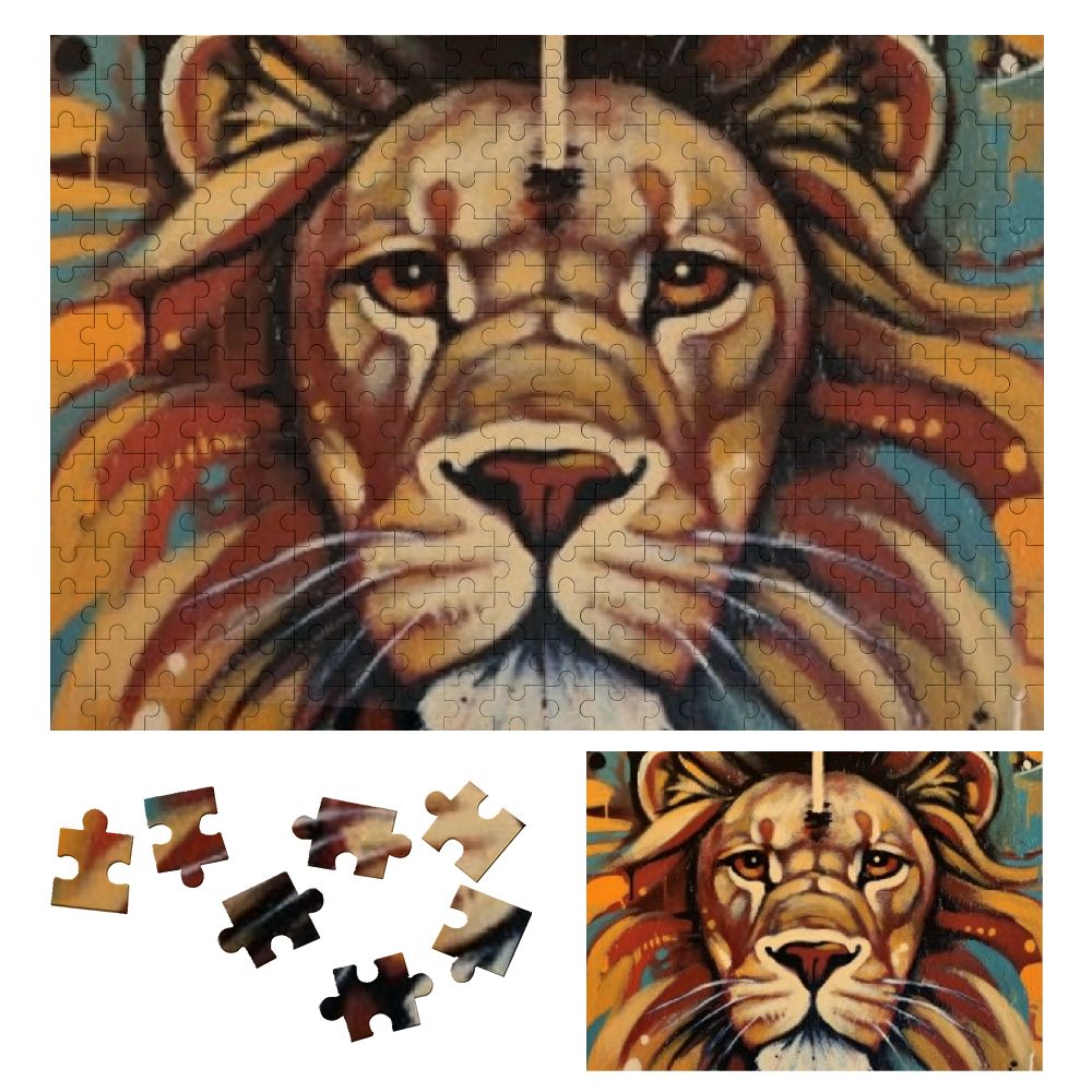 Shiartex Lion Cross Wooden Jigsaw Puzzle, Impossible Hard Challenge for ...