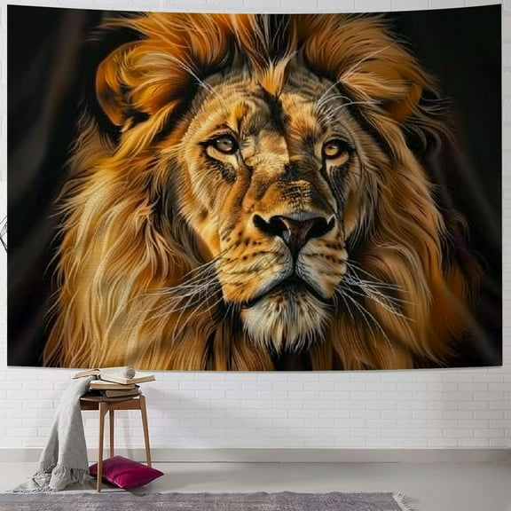 Shiartex Lion Wall Tapestry Hippie Art Tapestry Wall Hanging Home Decor for Bedroom Living Room Dorm Room Painting