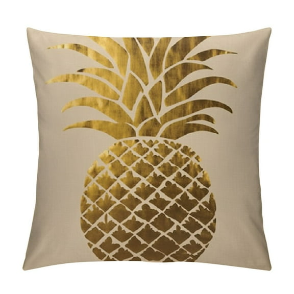 Shiartex  Lovely Shape Tropical Pineapple Fruit Decorative Throw Pillow Cover,Enjoyment Gift Partner 12x12in