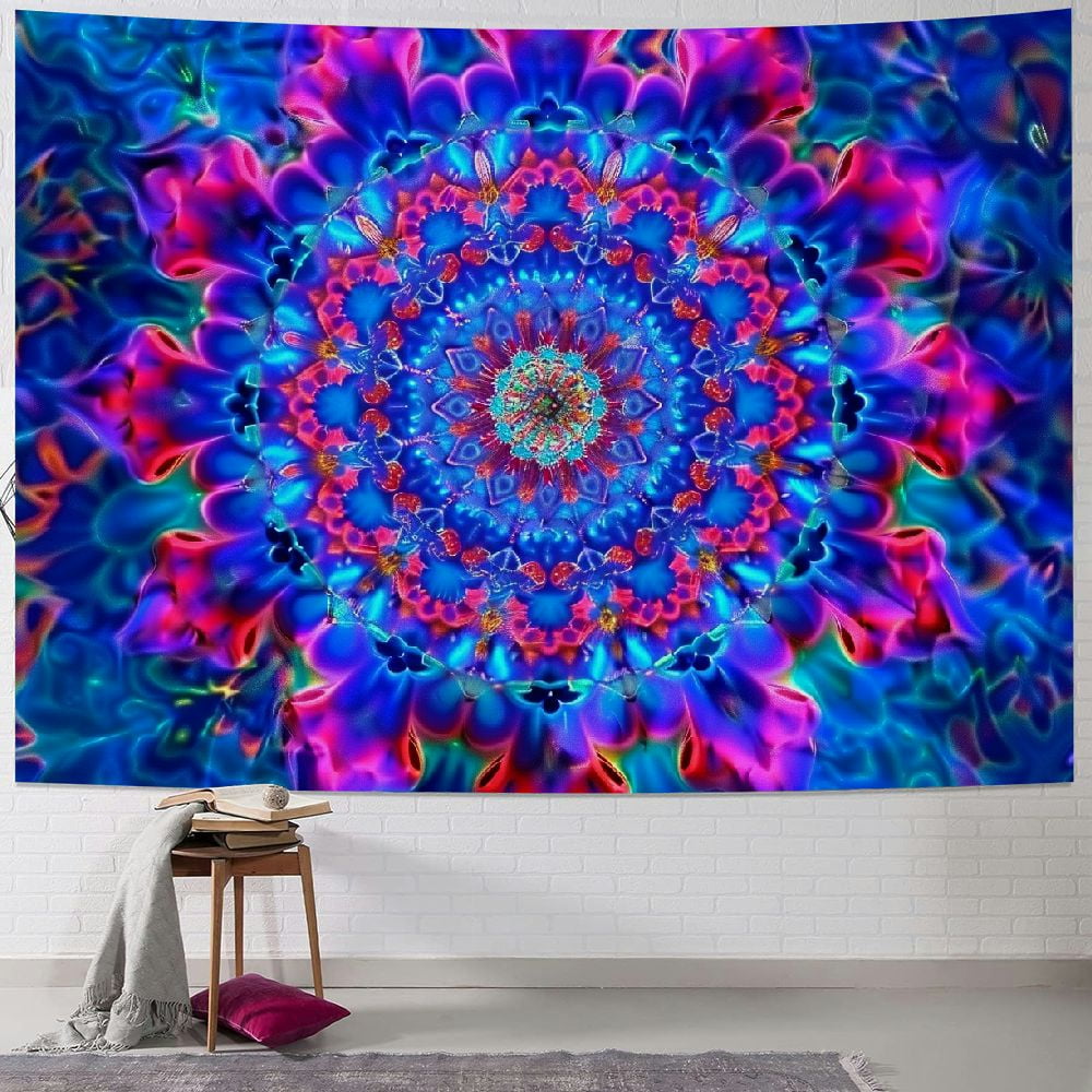 Shiartex Mandala Tapestry Psychedelic Boho Tapestry Colorful Backdrop