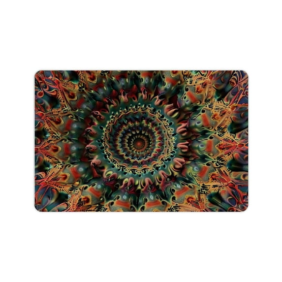 Shiartex Mandelbrot Fractal Floor Mat Rug for Home Entrance Outside Entry Stylish and Non-Slip 24x16in