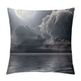 thumbnail image 1 of Shiartex Moon Clouds Water Pillow Covers Summer Nautical Pillow Case for Couch Patio Living Room Pillowcase Zipper Closure 1PC 20x20in, 1 of 5