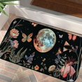 thumbnail image 1 of Shiartex Moon Flowers Butterflies Outdoor Doormat for Home Entrance Outside Entryway Yard Floor Patio, Anti-Slip Felt Mat for All Seasons 19.68*39.37 in, 1 of 6