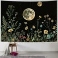 thumbnail image 1 of Shiartex Moonlit Garden Tapestry Moon Tapestry Flower Tapestry Colorful Plants Tapestry Black Tapestry Floral Tapestry Wall Hanging Decor for Room Multi Size Painting, 1 of 6