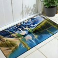 Shiartex Mountain Lake Blue Sky Trees Kitchen Door Mats for Home