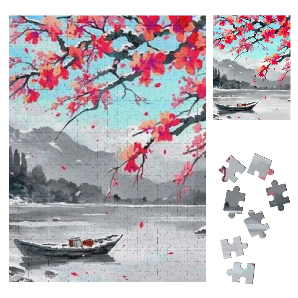 Shiartex Mountain Wooden Jigsaw Puzzle for Family and Friends, Premium ...