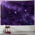 thumbnail image 1 of Shiartex  Night Sky Stars Tapestry Dark Purple Starry Cosmic Fantasy Galaxy Girls Women Universe Texture Artwork Art Hanging Bedroom Living Room Dorm Wall Blankets Home Decor 40x60inch, 1 of 6