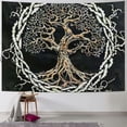 thumbnail image 1 of Shiartex Nordic Vikings Tapestry, Viking Yggdrasil of Life Celtic Rune Scandinavian Aesthetic Mythology Tapestry Wall Hanging for Bedroom Painting, 1 of 6