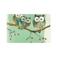 thumbnail image 1 of Shiartex Owls Branch Watercolor Indoor/Outdoor/Bathroom Front Door Mats for Home Entrance - Non-Slip Neoprene Rubber Backing - Machine Washable 24x16in, 1 of 5