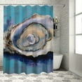 thumbnail image 1 of Shiartex Oyster Pretty Shower Curtain Bathroom Decor 100% Polyester Fiber Chic Modern Style with Hooks for Easy Installation - Various Sizes Available 69x72, 1 of 7