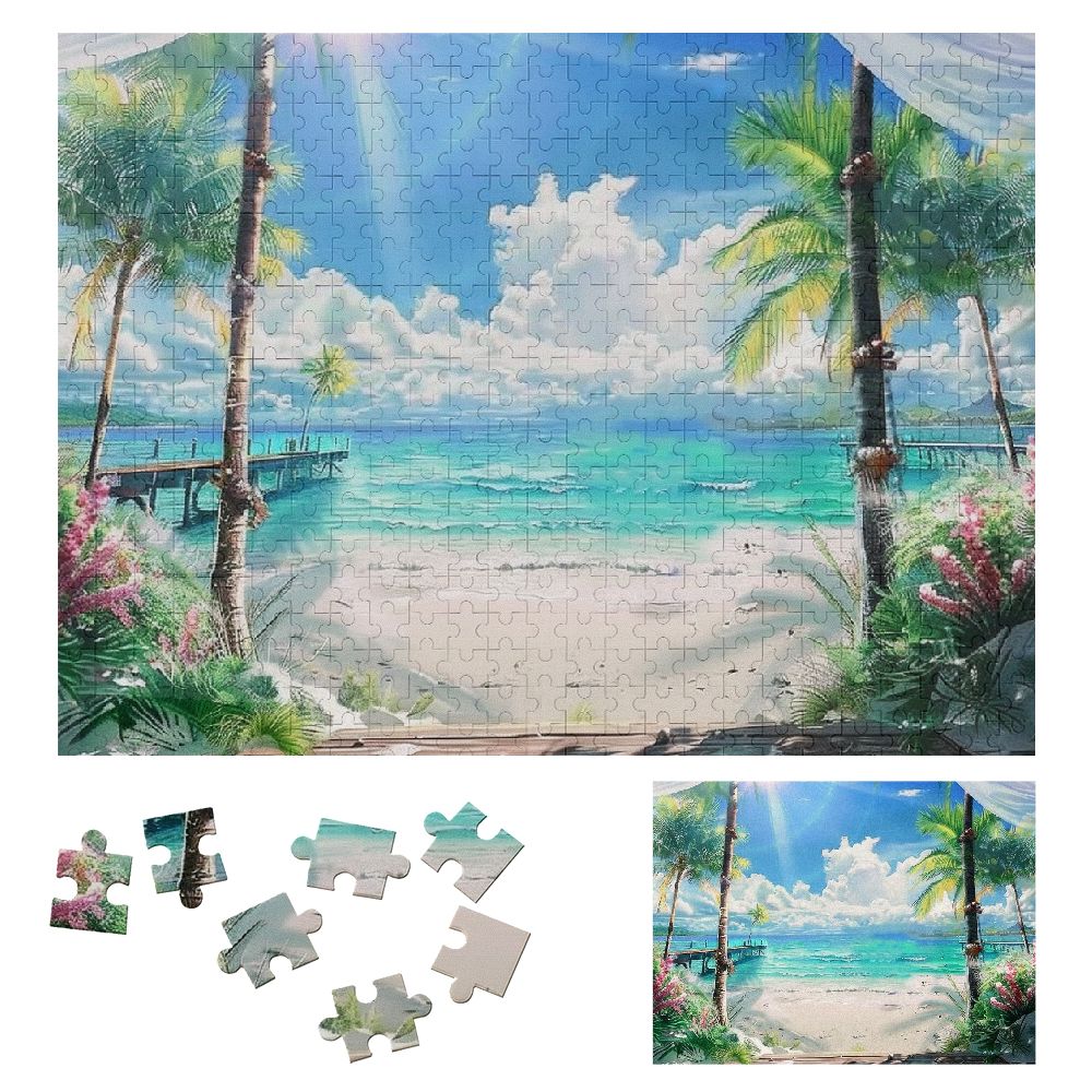 Shiartex Palm Trees Wooden Jigsaw Puzzle for Adults, Challenging and ...