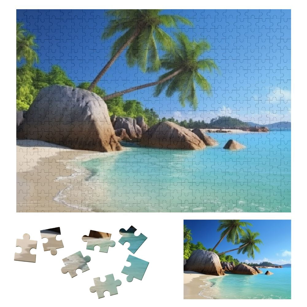 Shiartex Palm Trees Wooden Jigsaw Puzzle, Impossible Hard Challenge for ...