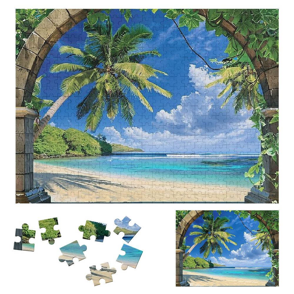 Shiartex Palm Trees Wooden Jigsaw Puzzle for Adults, Hard Challenge ...