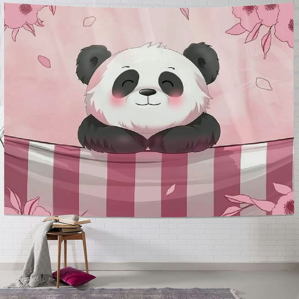Shiartex Panda Tapestry Wall Hanging Sleeping Panda Cute Cartoon