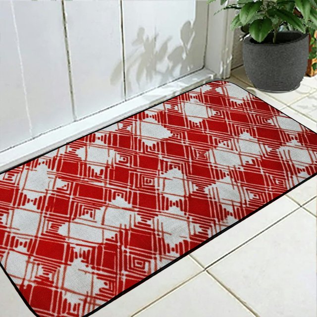 Shiartex Pattern Printing Felt Floor Mats for Home Entrance Yard Patio