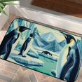 thumbnail image 1 of Shiartex Penguins Ice Mountains Non-Slip Entrance Mat for Home Outside Entry Doormat Burlap Felt Flooring Courtyard 19.68*39.37 in, 1 of 6