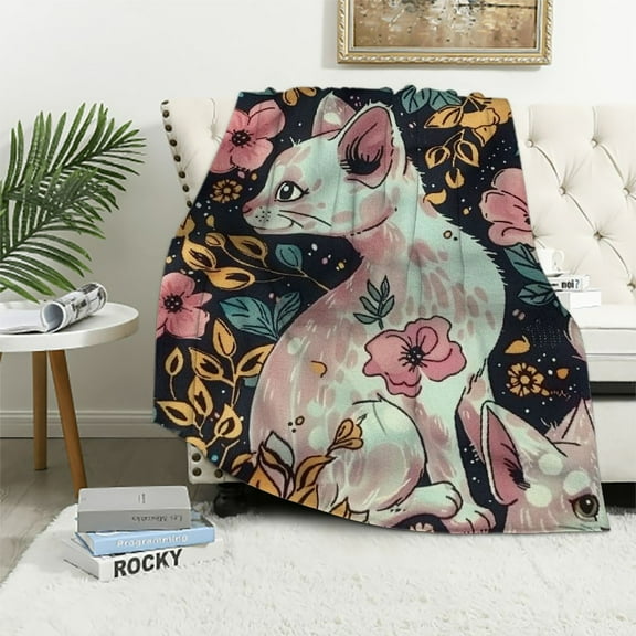 Shiartex  Pink Axolotl Blanket Cute Axolotls Throw Blanket for Girls Boys Women Warm Soft Micro Flannel Pink Animal Blanket Ultra Luxurious Cozy Lightweight Blanket 40x50in