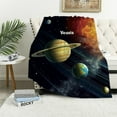 thumbnail image 1 of Shiartex Planets Solar System Soft Cozy Printed Blanket & Throw for All Seasons Lightweight Blanket 40x50in, 1 of 6