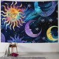thumbnail image 1 of Shiartex Purple Sun Moon Stars Wall Tapestry,Decorative Wall Hanging Blanket Tapestries For Bedroom Living Room Dorm Home Decor Painting, 1 of 6