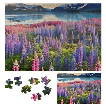 Shiartex Puzzles for Adults, Jigsaw Puzzle - Blooming Lupine Flowers 300 PCS