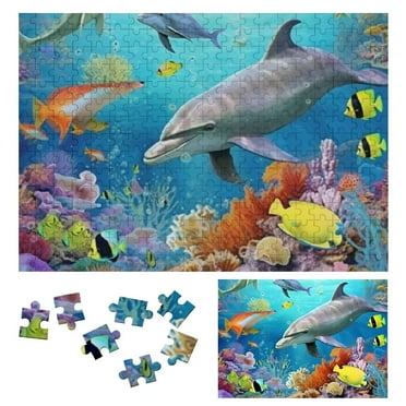 Shiartex  Puzzles for Adults, Undersea World Jigsaw Puzzles for Adults and Kids Cool Ocean Scene Jigsaw Puzzle 300 PCS