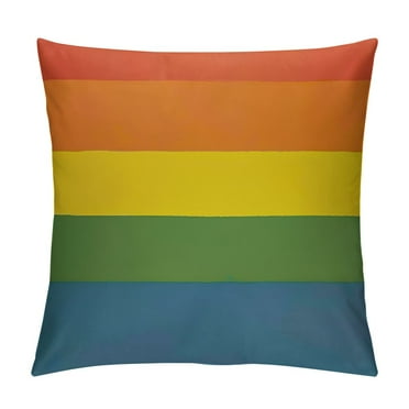 Shiartex   Rainbow Pillow Case White