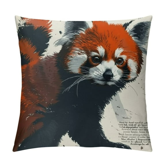 Shiartex Red Panda Pillow Covers ,Red Panda Gifts,Panda Gifts for Girls Women,Panda Decor,Panda Bear Gifts,Red Panda Pillow Case White