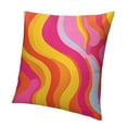 thumbnail image 1 of Shiartex Retro 70s Pink and Orange Swirls Throw Pillow Covers Cozy Aesthetic Throw Pillowcase Home Decorative Living Room Cushion Cover College Trendy Funky Dormitory for Bed Couch Sofa, 1 of 5