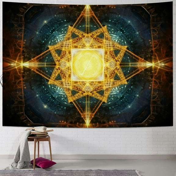 Shiartex Sacred Geometry Tapestry, Flower of Life Wall Hanging, Sacred Geometry Art, Psychedelic Wall Art 50x40inch