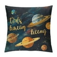 thumbnail image 1 of Shiartex  Saying Throw Pillow Cushion Cover, Outer Space Planets Star Cluster Solar System Moon Comets Sun Cosmos Illustration, Decorative  Pillow Case, 1 of 5