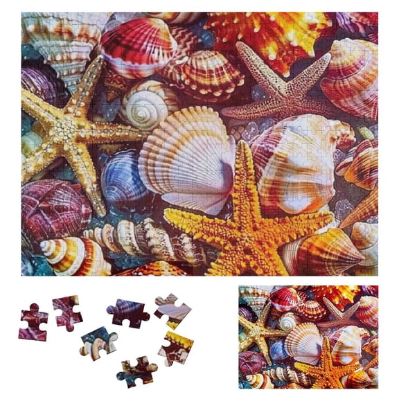 Shiartex Sea Shell Treasures Jigsaw Puzzle - Modern Home Decor Ideal Gift 500 PCS