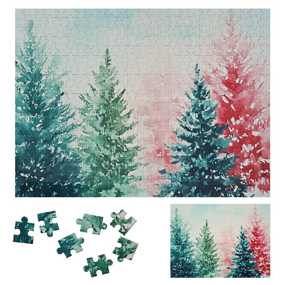 Shiartex Snow Trees Sky Wooden Jigsaw Puzzle for Adults and Kids ...